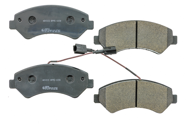 Jeu de 4 plaquettes de frein AISIN ref. BPPE-1038
